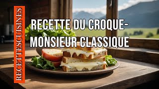 RECETTE DU CROQUE MONSIEUR CLASSIQUE [upl. by Ecirtam]