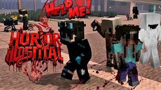 Escaping The Horror Hospital   Minecraft Horror Map  DixonPlayzIND [upl. by Ardnossak]