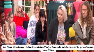 Star Academy Marlène Schaff réprimande sévèrement la prestation des filles sur le medley de Beyoncé [upl. by Kere]