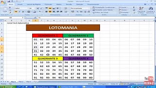 Saiba Como Escolher 60 Dezenas Através de Quadrantes e Aplicar Em Fechamentos da Lotomania [upl. by Tace]