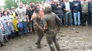 rockfest 2010 mud festmud wrestling [upl. by Hcirdla]