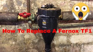 How to Replace a Fernox TF1 with an Omega Filter Day in the life of a Plumber  Gas Engineer [upl. by Eneg902]