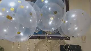 Transparent Clear Helium Balloons ideliver ni Lalamove sa may UP Town Center in QC heliumballoons [upl. by Pry]