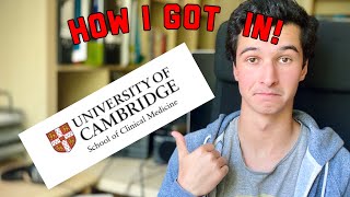 How I got Accepted into Cambridge Medical School [upl. by Atilegna792]