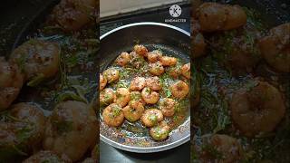 Garlic butter shrimp  prawns butter fry 🦐  yummy and delicious 😋 [upl. by Ecnaiva]