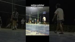 Setterquicker connection strong quick hit volleyday volleyball [upl. by Curtice64]