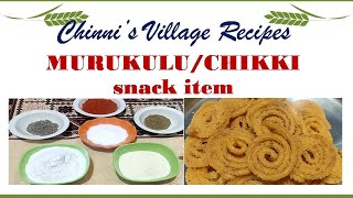 Murukulu  Tasty Tasty amp Crispy Murukulu  Chakli snack item recipes in simple way in English [upl. by Tiram]