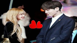 LISA BLACKPINK AND JUNGKOOK BTS REAL MOMENTS💕  LIZKOOK COUPLE [upl. by Daryl]