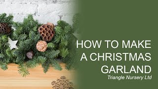 DIY How to Create a Christmas Garland [upl. by Publias]