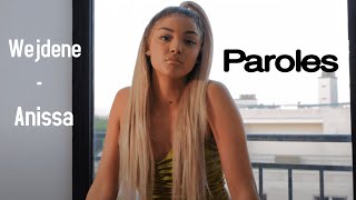 Wejdene  Anissa ParolesLyrics [upl. by Marpet305]