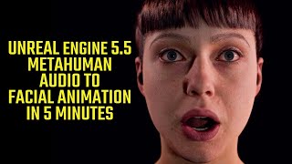 Unreal Engine 55 Metahuman Audio to Facial Animation Tutorial [upl. by Sidnala]