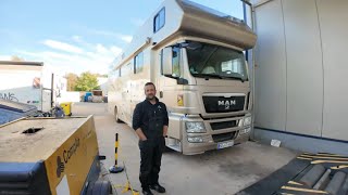 UNSER WOHNMOBIL VARIO MOBIL 18t Alkoven muss zum LKW Service 🔴 KFZ Meister Peter Kirner Tipps Tricks [upl. by Ahsal]