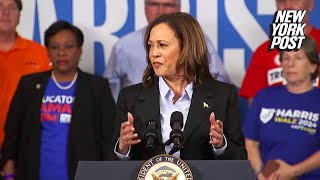 Kamala Harris slammed for deploying a ‘fake accent’ in Detroit speech [upl. by Nnylakcaj]