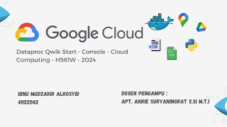 Dataflow Qwik Start Templates  Cloud Computing  H561W  2024 [upl. by Aihtenak]