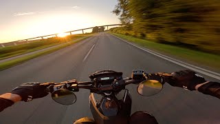 Chasing the Sunset on my Husqvarna 701 RAW Exhaust [upl. by Waite]