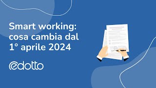 Smart working cosa cambia dal 1° aprile 2024  Video Guida [upl. by Santini]