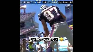 This failed Gronk spike is hilarious [upl. by Ytissahc]