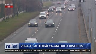 Radar  2024es Autópályamatrica kisokos 20240109  HÍR TV [upl. by Tehcac]