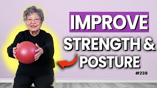 Easy Pilates to Improve Strength amp Posture Perfect for Ages 60 [upl. by Yaresed]