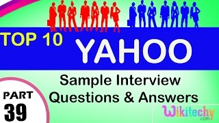 yahoo top most interview questions and answers for freshers  experienced tips online videos [upl. by Horgan]