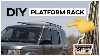 EASY DIY Slim Platform Roof Rack Under 200 [upl. by Broucek]