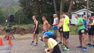 Greenbrier River Trail Marathon Start with Cass Scenic Railroad Train Whistle [upl. by Atinaujnas294]