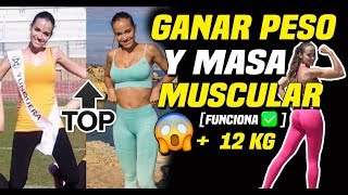 🔴 Como GANAR PESO Y MASA MUSCULAR 💪🏻 Los Mejores Trucos y Consejos GANAR PESO RAPIDAMENTE [upl. by Gardia]