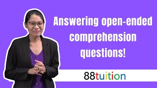 Answering openended comprehension questions [upl. by Anilesor107]