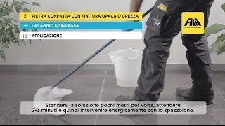 Pulizia e protezione di un pavimento in porfido  Fai da te [upl. by Hcir]