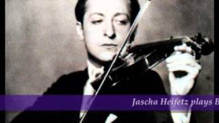 Jascha Heifetz plays Bach English Suite no3 BWV 808 Sarabande 1934 [upl. by Nayrb838]