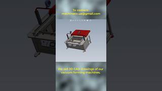 Large Vacuum Forming Machine 3D CAD drawings thermoforming vacuumforming shorts [upl. by Lad353]