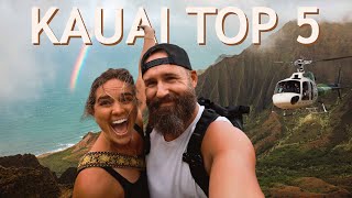 THE BEST OF KAUAI top 5 must do things on the island [upl. by Aylad]