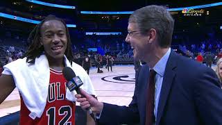 Ayo Dosunmu Postgame Interview  Atlanta Hawks vs Chicago Bulls  21224 [upl. by Notsreik13]