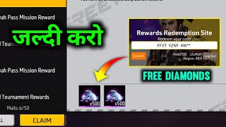 Free Fire Special Redeem Code Today 🔥 Get 520 Diamonds For Free  Free fire new redeem code [upl. by Sej]