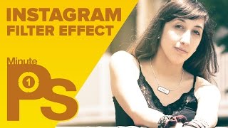 How to Create an Instagram Filter in Photoshop in 1 Minute MinutePhotoshop [upl. by Snevets]