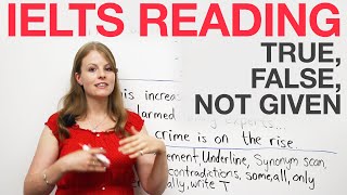 IELTS Reading strategies True False Not Given [upl. by Enomed]