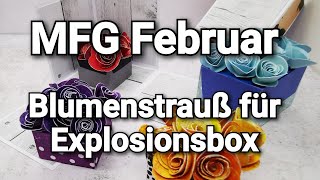 MFG I Blumenstrauß I Dekoration für Explosionsbox I Sizzix Flower Scallop [upl. by Notirb]