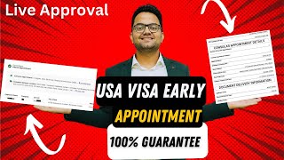 How To Get US Visa Appointment Date Early  How To Reschedule US Visa Appointment  usvisa2024 [upl. by Horsey]