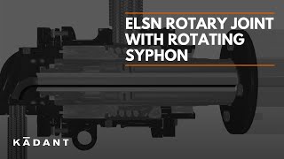 ELSN Rotary Joint with Rotating Syphon  Media Flow [upl. by Aibonez]