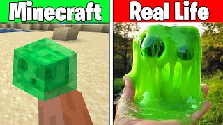 Realistic minecraft  Realistic water  ALL MINECRAFT MOBS VS REAL LIFE [upl. by Ycul]