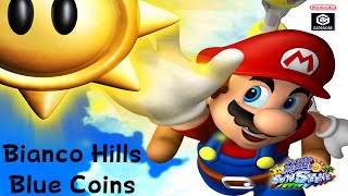 Super Mario Sunshine  Bianco Hills  Blue Coin Guide [upl. by Ajad345]