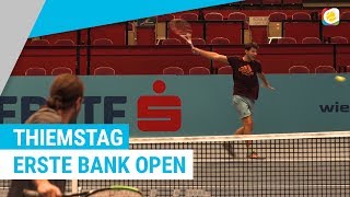 Dominic Thiem bei den Erste Bank Open  Stachis Welt  myTennis [upl. by Eerahc653]