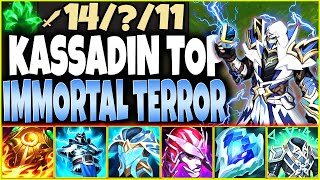 Meet IMMORTAL 5000 HP KASSADIN Top Build  The TRUE 1v5 LATE GAME TERROR 🔥 LoL Kassa s12 Gameplay [upl. by Amihsat]