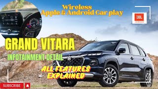 GRAND Vitara Infotainment System Features EXPOSED Good or Bad🫤  Full Detailed Video [upl. by Linnet]