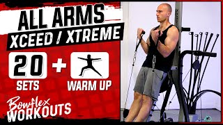 Bowflex XTREME Arm Day Workout  Bicep Triceps  20 min  Warmup  Bonus Core xceed xtreme [upl. by Magda]