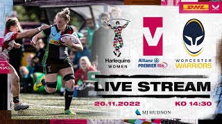 Live Allianz Premier 15s Rugby  Harlequins Women take on Worcester Warriors Women at The Stoop [upl. by Ilatfen]