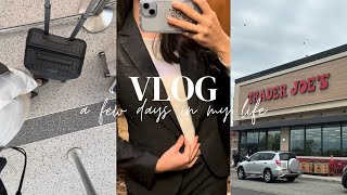 Vlog of a corporate girl👩‍💻｜start working in the US🇺🇸｜business trip to Florida✈️｜Trader Joes haul [upl. by Ylelhsa]