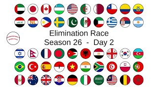 ELIMINATION LEAGUE COUNTRIES season 26 day 2 [upl. by Davey]