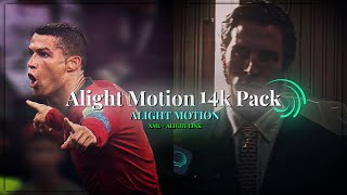 Alight Motion Mega 14K Pack  SHAKES  CC  TEXT ANIMATIONS  TRANSITIONS  OVERLAYS  XML amp LINK [upl. by Enirehtahc]