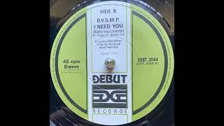 BVSMP  I Need You Radio Instrumental 1988 [upl. by Ameen]